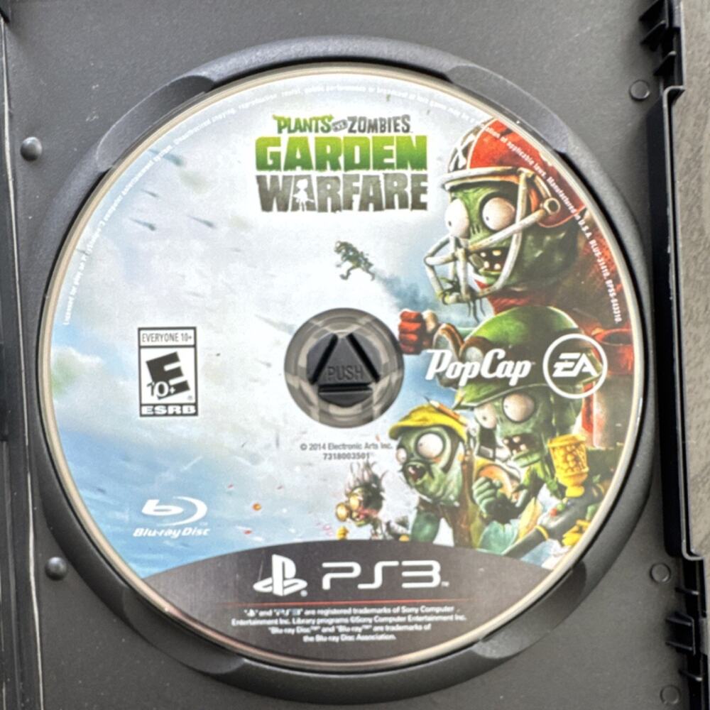 Plants vs. Zombies: Garden Warfare PS3 2014 EA Shooter Manual Included